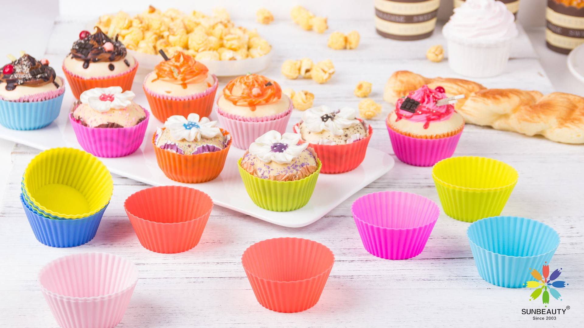 Summer Cupcakes Bursting with Color and Flavor