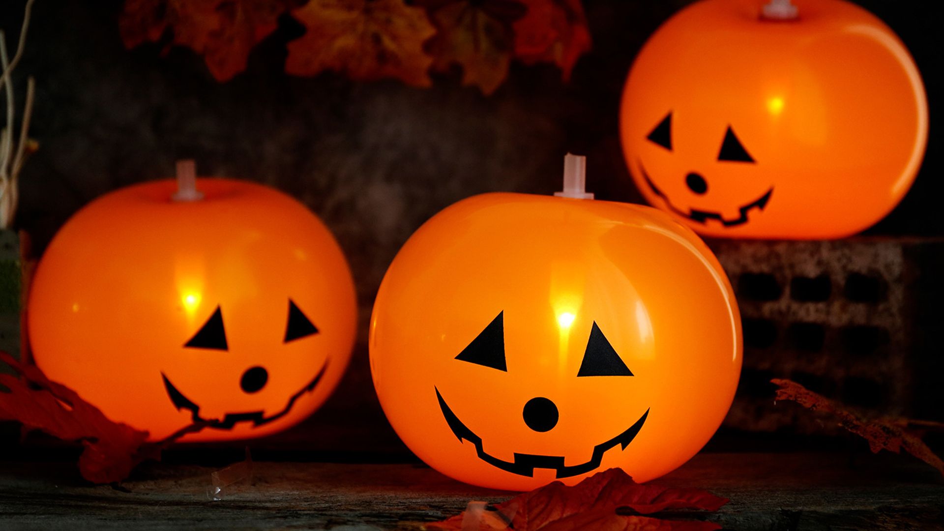 halloween pumpkin led balloons