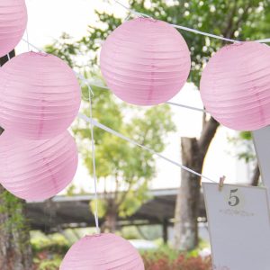 10pcs pink Lantern 12Inch