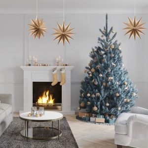 12-Pointed Paper Star Christmas Hanging