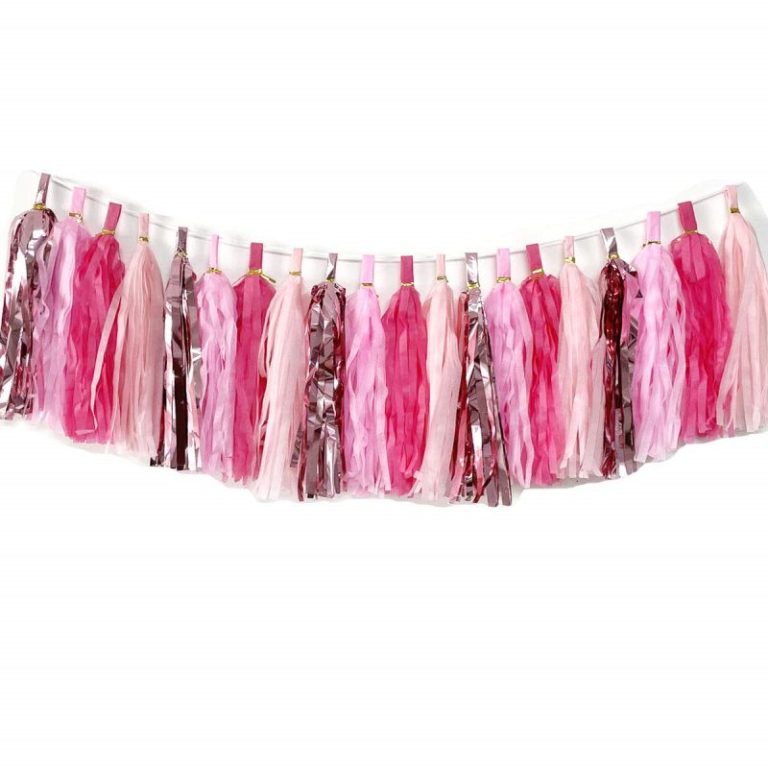 20 Rose Gold pink tassels