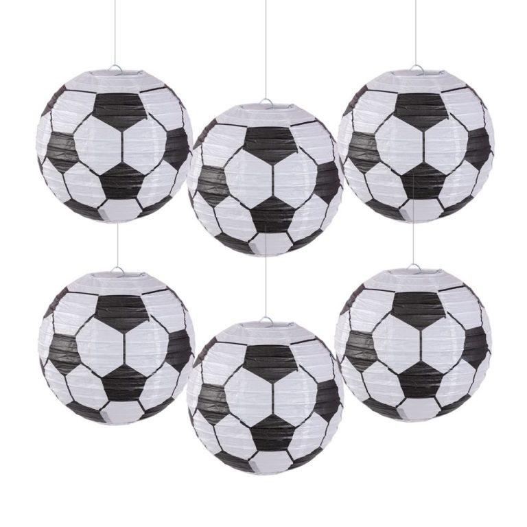 6PCS Soccer Paper Lanterns