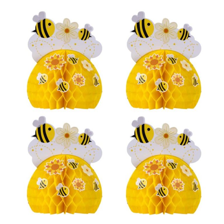 Bee party decorations honeycomb paper