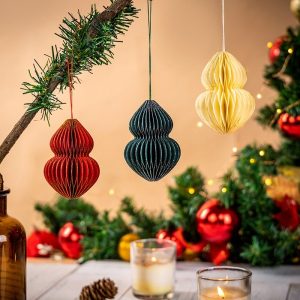 Bulk Buy Bauble Honeycomb Decorations