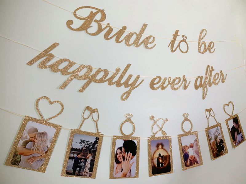 DIY Bridal Shower paper banners