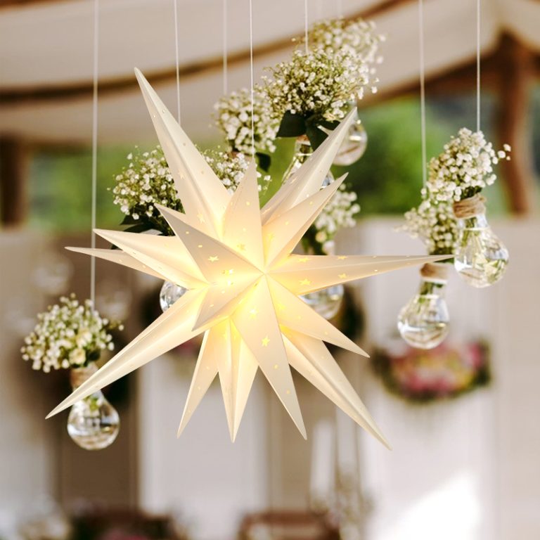 Decorative 3D Luminous Star 23 inch LED ligting