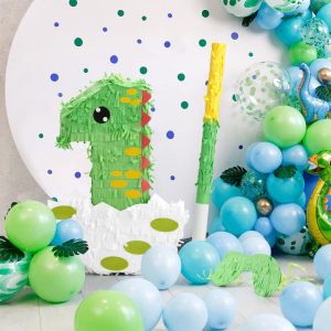 Dinosaur pinatas party decorations