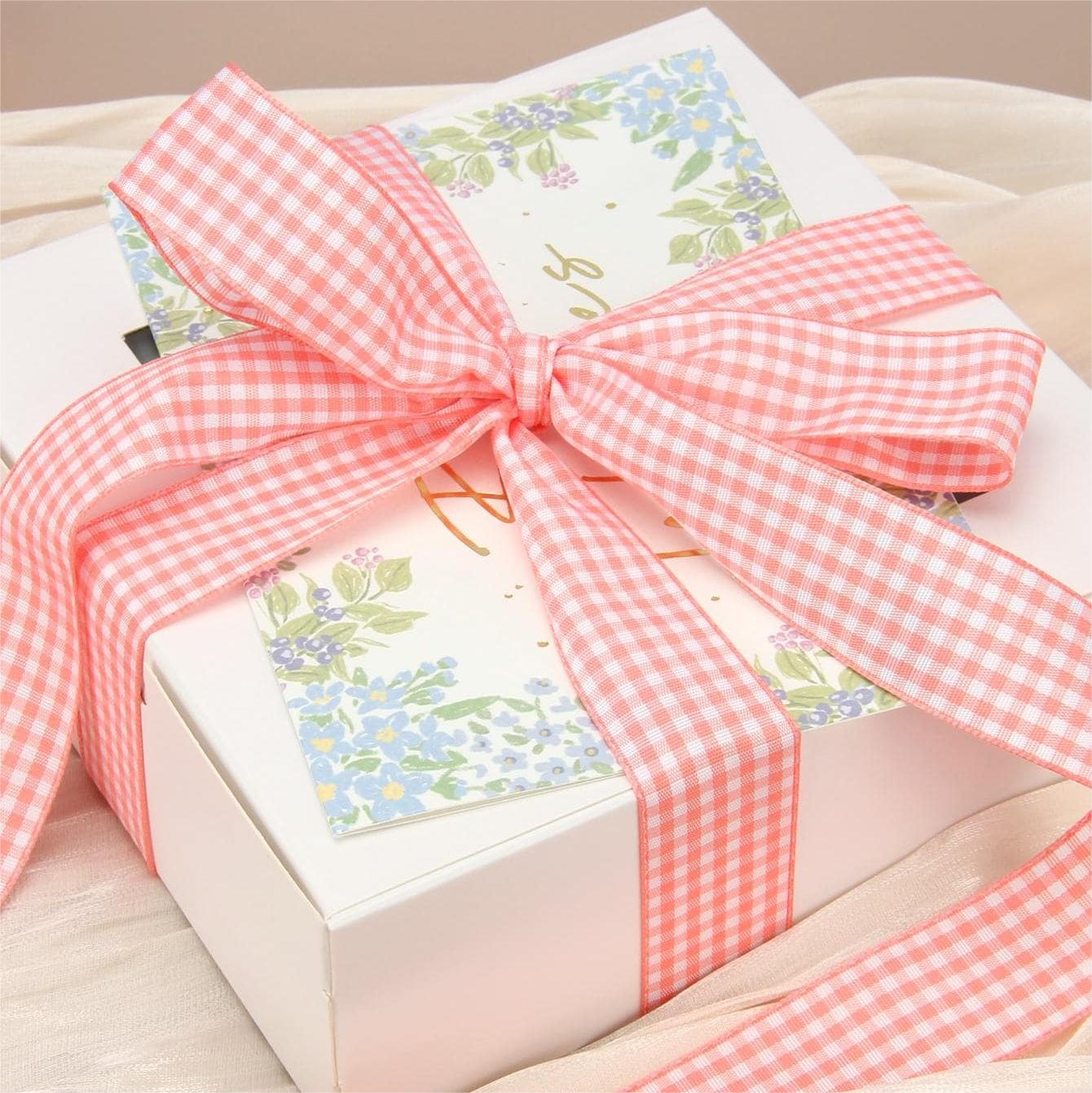 Ginghan Pattern Gift Wrap Ribbon