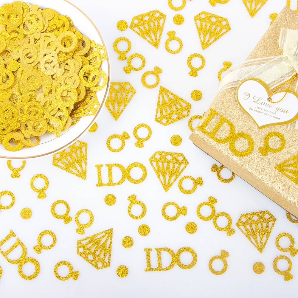 Gold Confetti Decorations