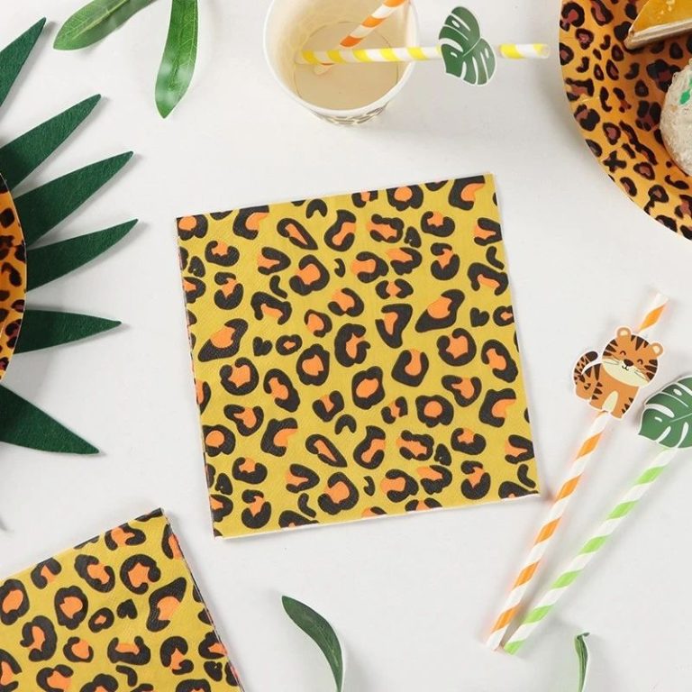 Leopard napkins