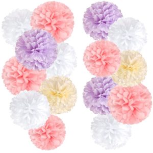 Lila pompom flowers