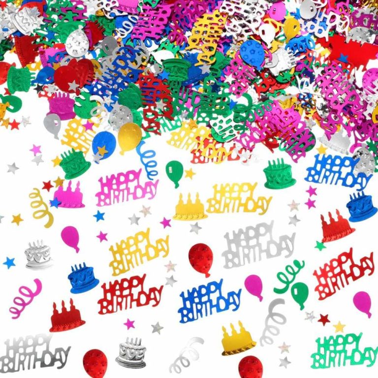 Multi-color Happy Birthday Balloon Table Scatter Confetti