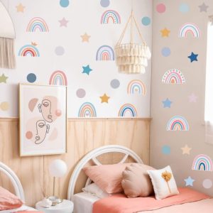 Rainbow wall stickers adhensive