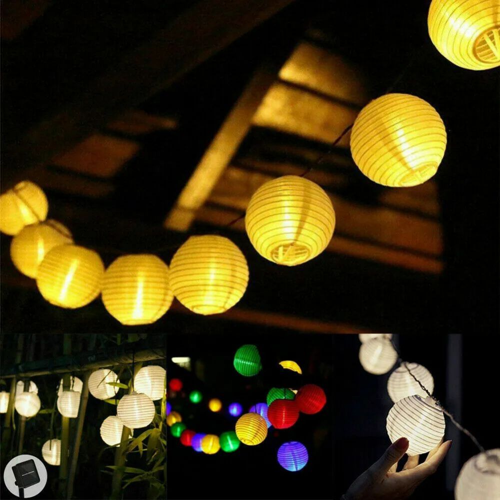 Solar Lanterns LED Paper Lanterns