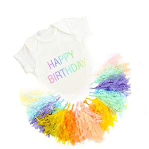 Tissue Paper Tassels birthday