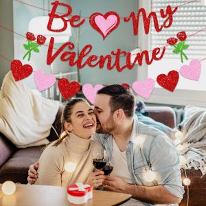 Valentine glitter banner party