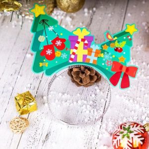 chirstmas party paper headands tree