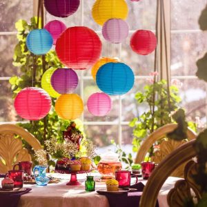 colorful paper lanterns