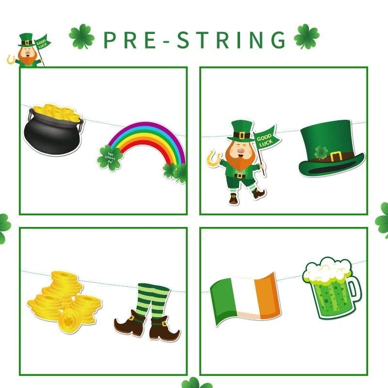 details of Shamrock Hanging Banner