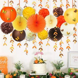 fall dessert paper decorations