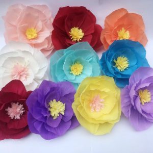 giant large crepe paper flowers