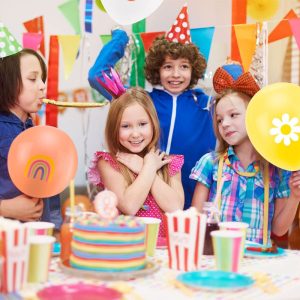 groovy birthday party balloons for kids