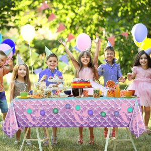 mermaid tablecloth garden party