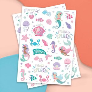 mermaid window stickers