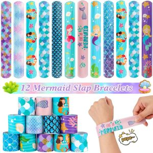 mermaid wristband party kids toys