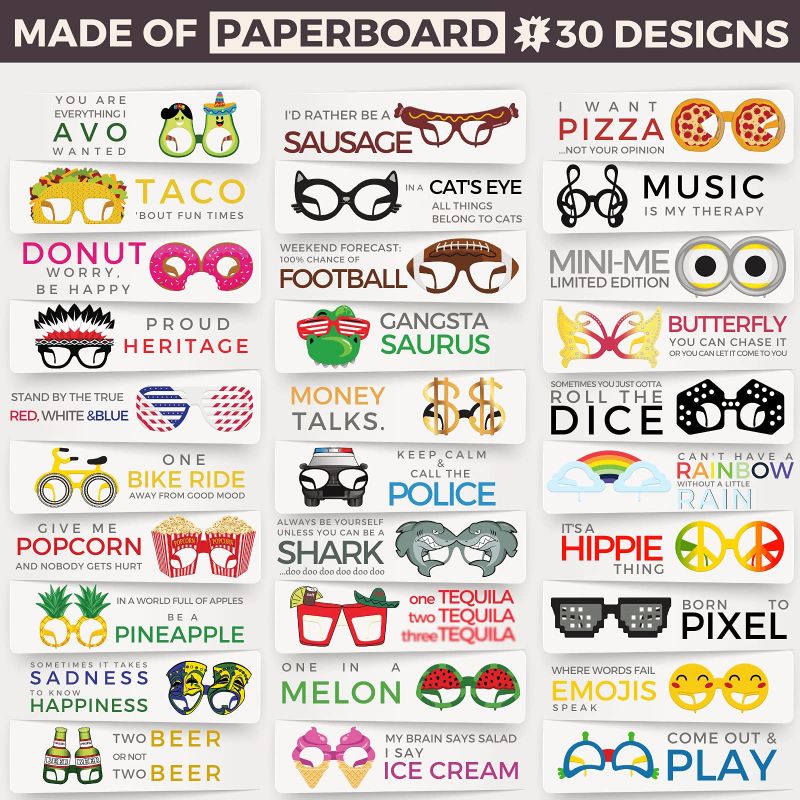 papar party glasses 30 designs