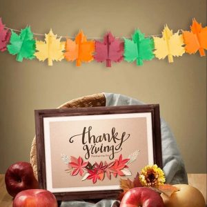 paper card for thanksgiving party