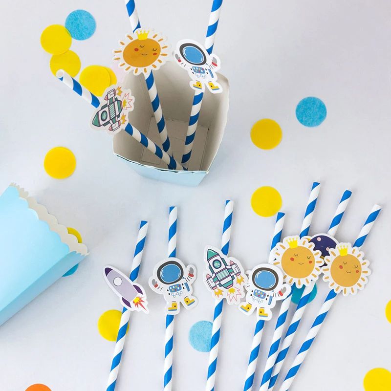 paper straws sets sunny