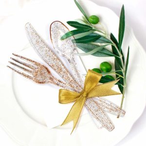 plastic cutlry spoon set for wedding party