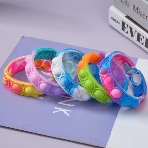 rainbow wristband kids 6pcs