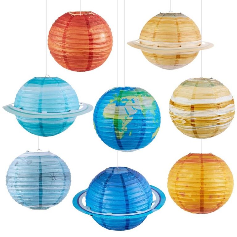 space lantern paper decortions