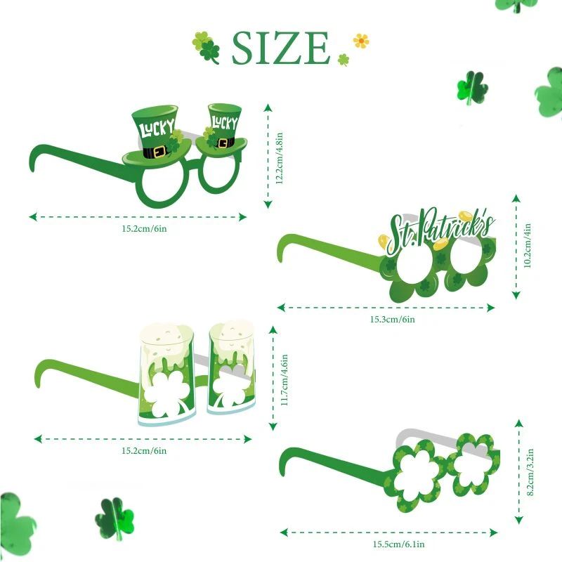 st patrick_s day glasses size