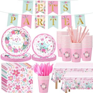 floral tea party tableware set