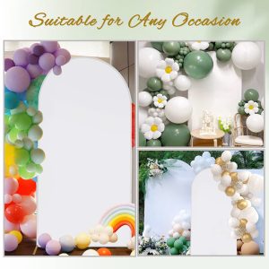 white backdrop decorations