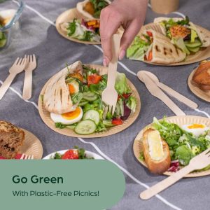 wood forks for salad