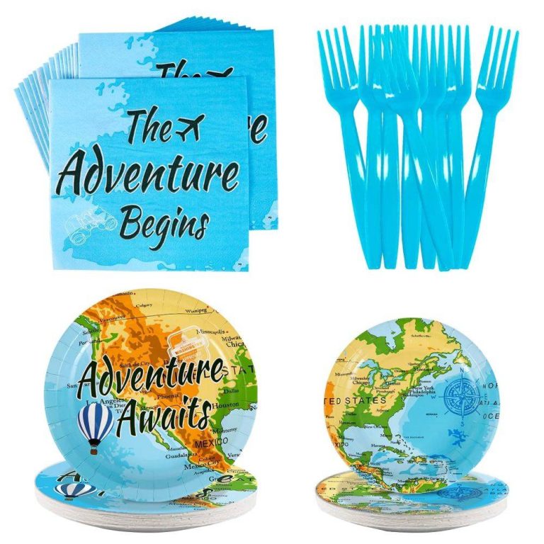 72 Piece Adventure Waits Party Tableware