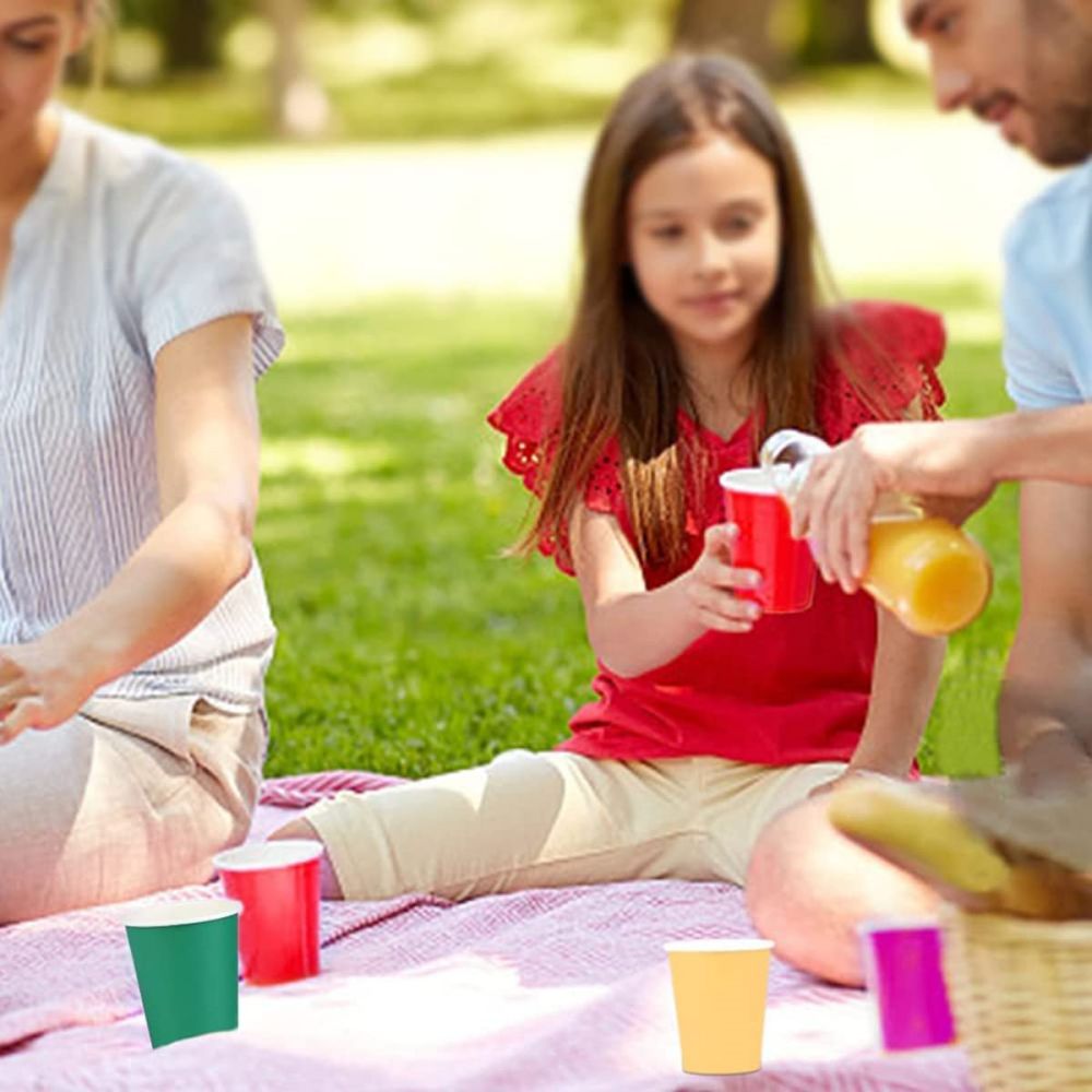 BiodegradableMulticolor Drinking Cups for outdoor