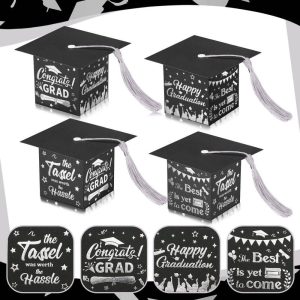 DIY Grad Cap Candy Box with Tassels