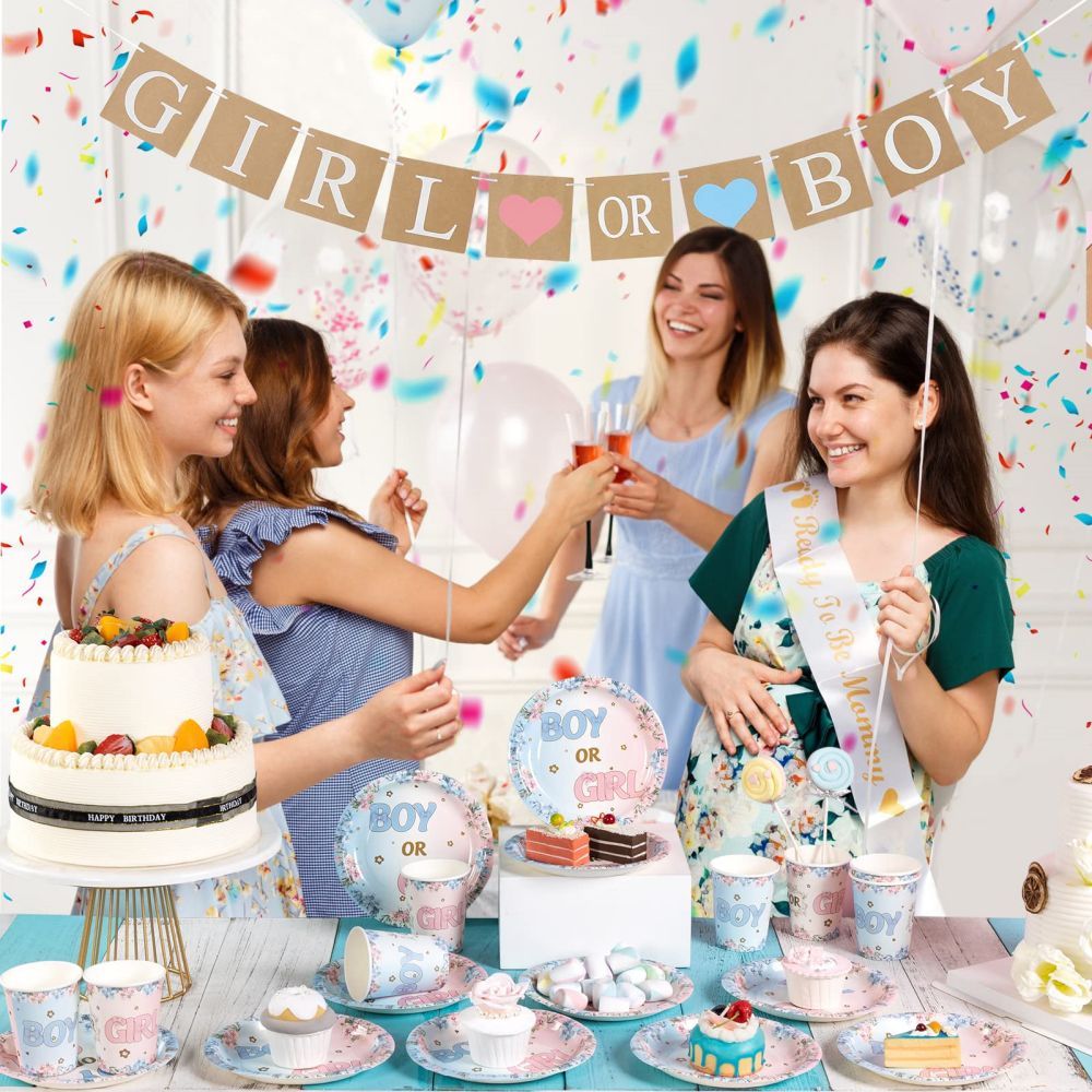 Gender Reveal Party Decoration Set for party celebration