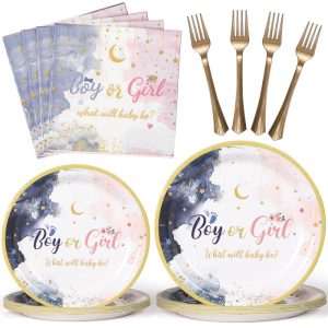 Gender Reveal Party Supplies Tableware Kit