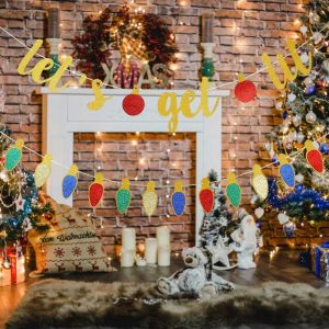 Glittery Christmas Garland Decor