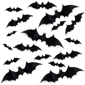 PVC 3D Decorative Scary Bats Wall Decal