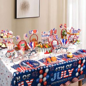 Patriotic Party Supplies Set for Independence Day for Home Decor