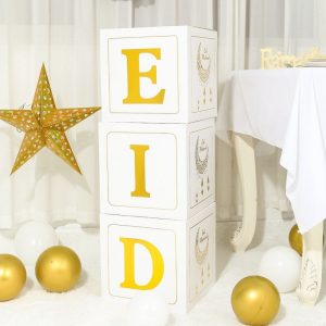 Ramadan Eid Mubarak Decoration Ornament Islam Muslim Box Centerpieces