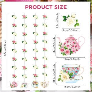 Size Information about Tea Party Paper Garland