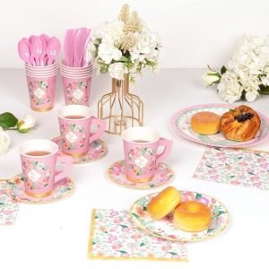 Tea Party Plates and Napkins Sets